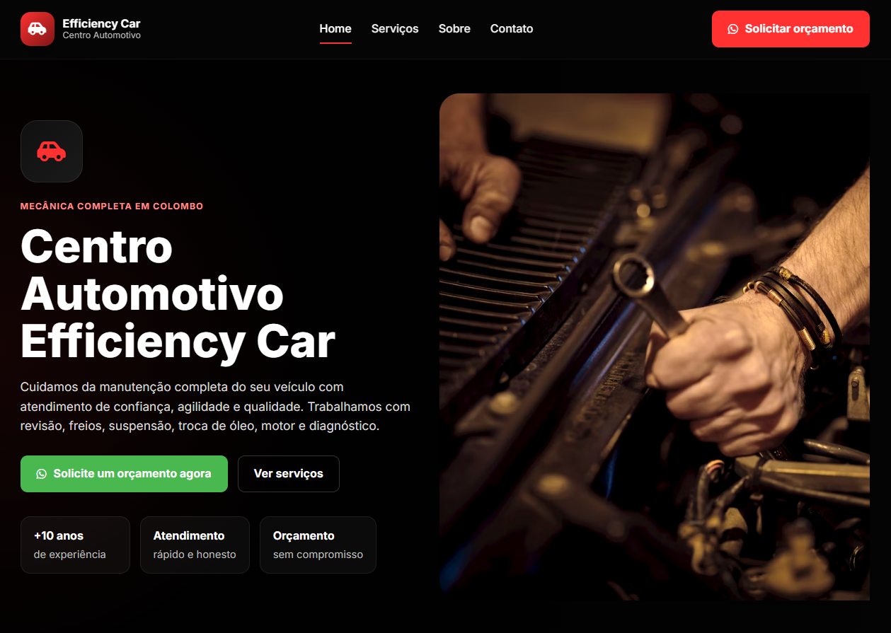 Projeto de site para oficina mecânica